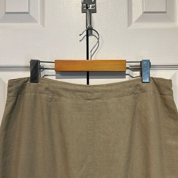 Vanilla || Tan Linen Blend Maxi Skirt Size 40 EU Size (M-L) US - Picture 10 of 14